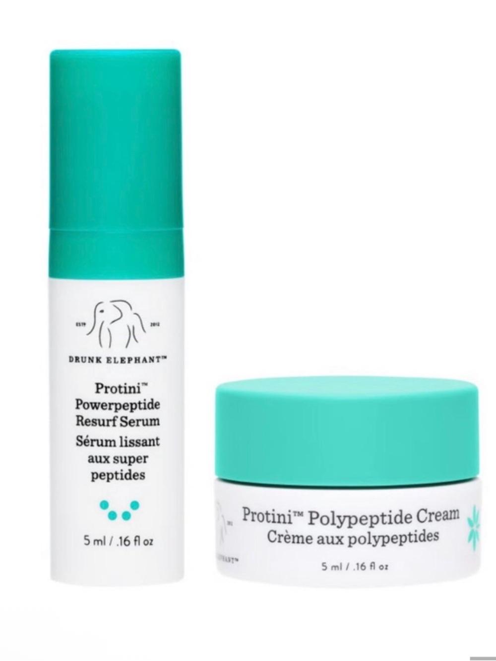 Drunk Elephant Protini Powerpeptide Polypeptide Duo Serum and Cream, NIB